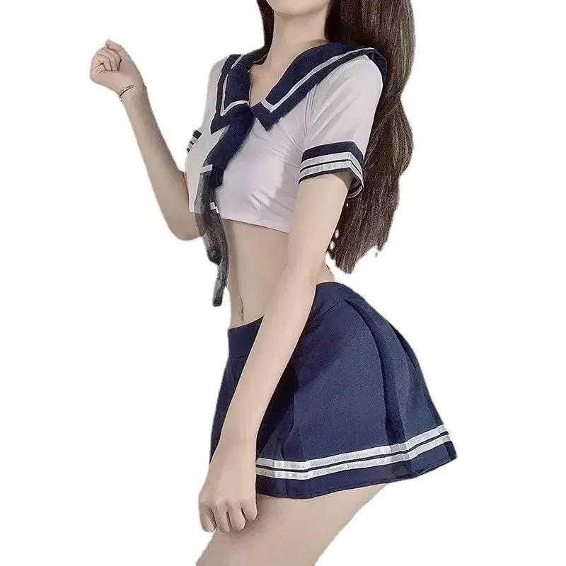Women Sweet Pure Aesthetic Cosplay Lingerie Outfit, Sensual Bedroom Nightwear Costume for Couple Role‑Playing Game