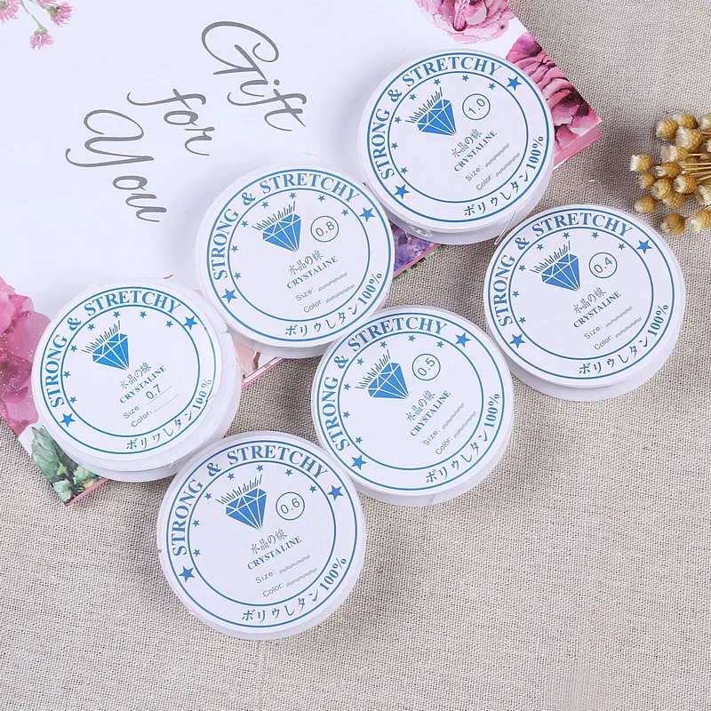 0.4-1mm Transparent Stretch Elastic Crystal Line Beading Rope String Jewelry Cord Wire Thread DIY Handmade Bracelet