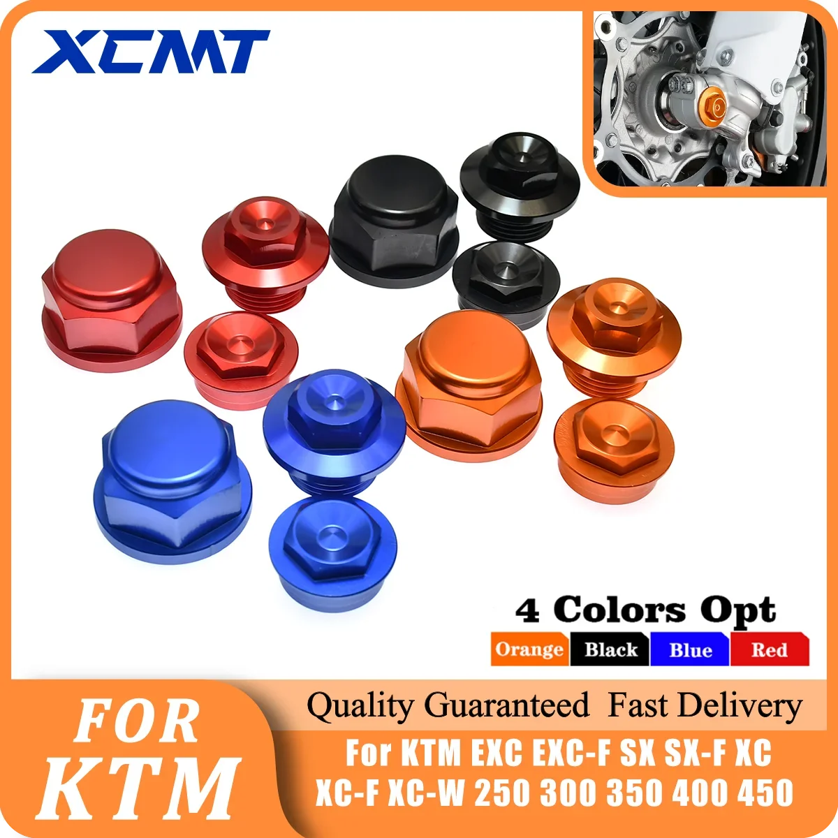 For KTM EXC 300 250 EXCF 350 XCW 450 500 Husqvarna TE 300 FE 450 350 2016-2022 M20 X P1.5 Front Rear Wheel Lock Axle Lock Nut