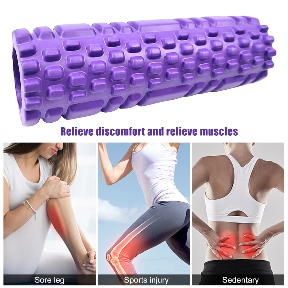 26*8CM Soft Fitness Yoga Column Foam Roller Yoga Cube Foam Roller Back Muscle Body Relax Exercise Neck Massager