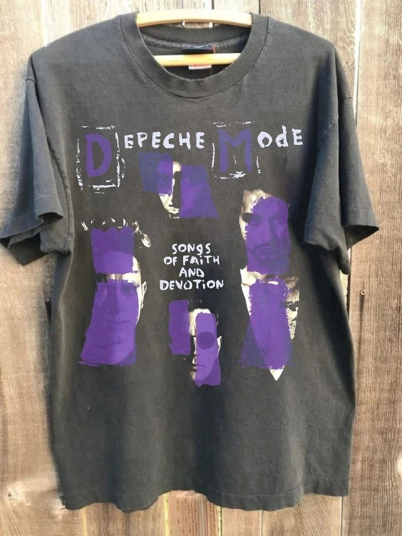 

Plus Size Summer Women's Vintage Depeche Mode T-Shirt Unisex Cotton Breathable Stylish Versatile Street Style Oversized