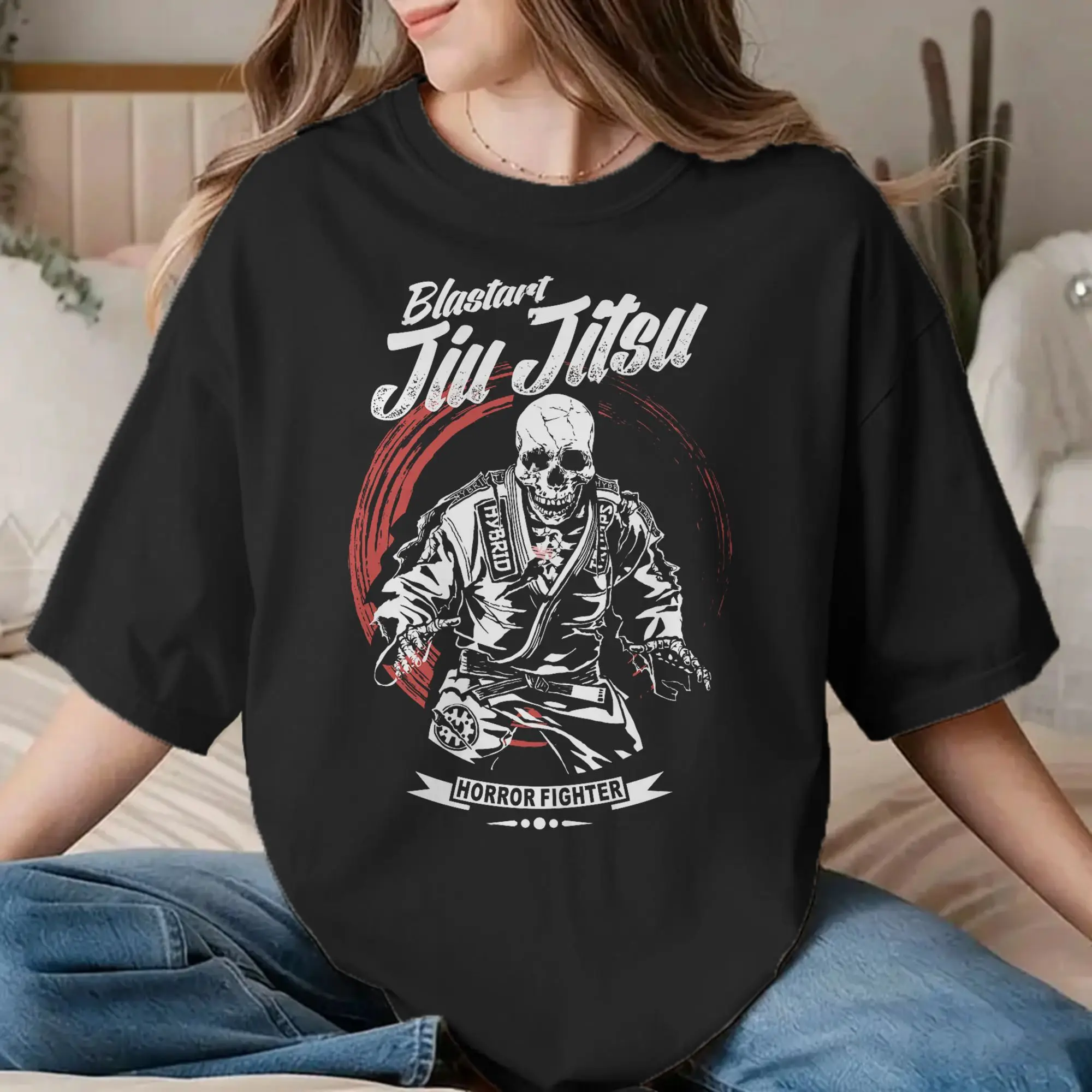 Brazilian Jiu Jitsu Gracie Team T-Shirts for Men Women Martial Arts Bjj Grappling Rio Vintage 100% Cotton T Shirts Clothing
