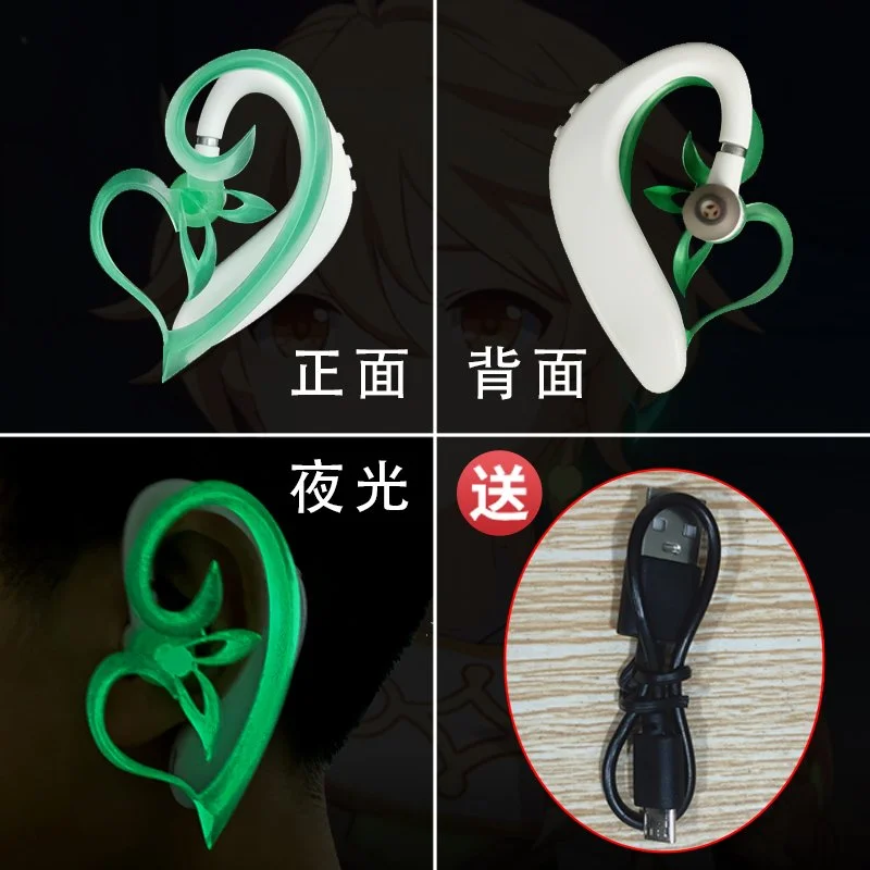 

Anime Genshin Impact Alhaitham Cosplay Earphone Cartoon Luminous Headphones Bluetooth Headset Fans Ornament Accessory Halloween