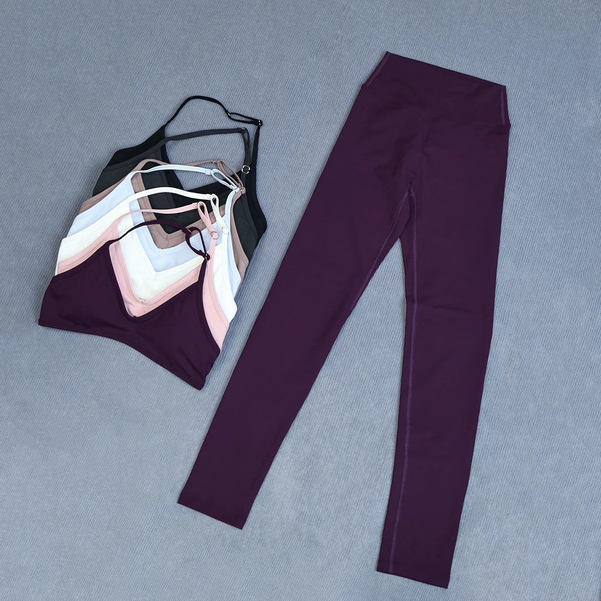 Ctenkevet Hochtailliertes Yoga-Set für Frauen Schnelltrocknende Atmungsaktive Sommer-Trainingskleidung für Outdoor-Laufen und Fitness-Aktivitäten – Detail 17
