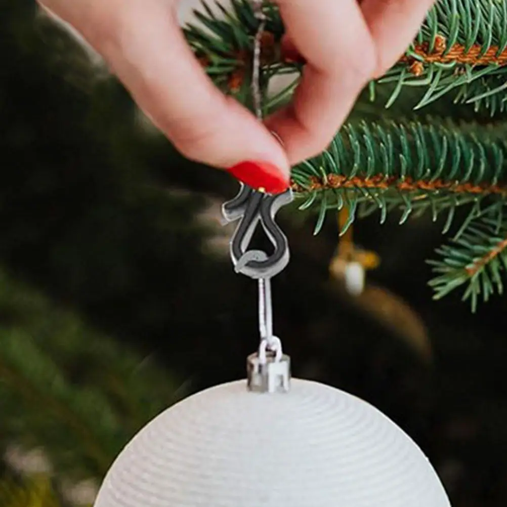 50Pcs Outdoor Light Clips Plastic S Shaped Gutter Hooks for Christmas String Lights Wind-Resistant Secure Hanging Holiday