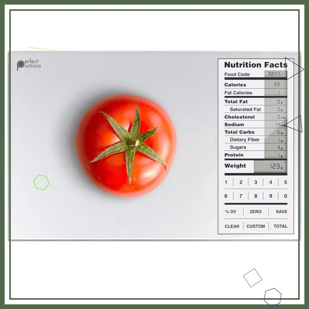 

Precision Food Scale for Meal Planning & Portion Control with Nutrition Data Booklet and App
