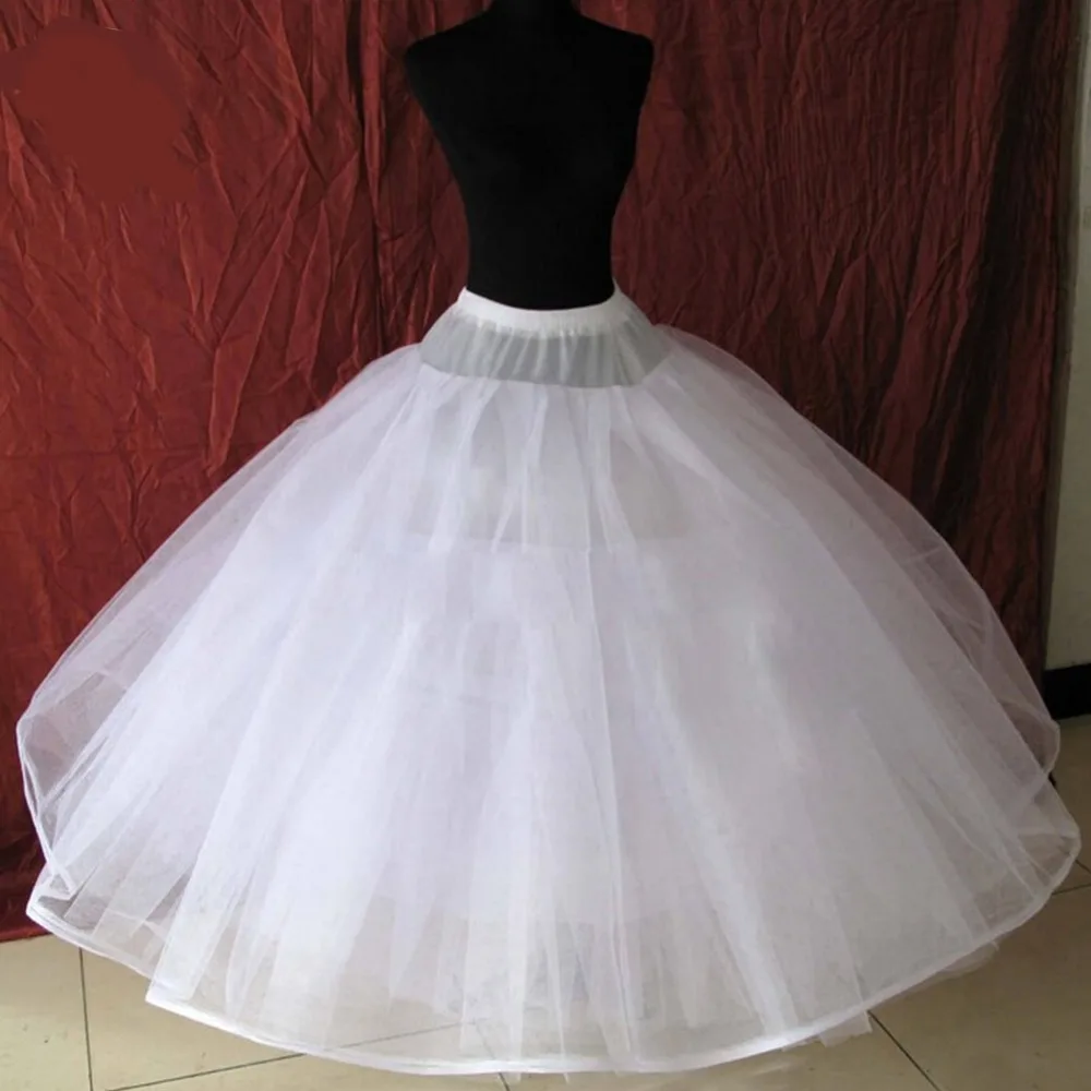 Plus A Line Bridal Petticoat 8 Layers Tulle Underskirt Women Petticoat Crinoline Without Hoop Bridal Wedding Accessories