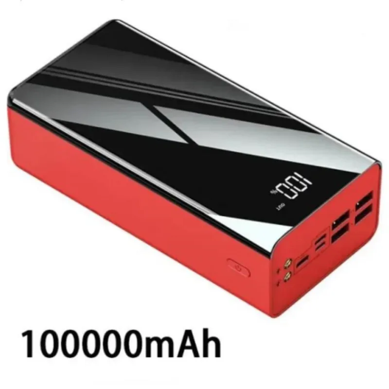 

Power Bank 200000mAh Portable Fast Charging PowerBank 100000 mAh 4 USB PoverBank External Battery Charger For Xiaomi Mi 9 iPhone