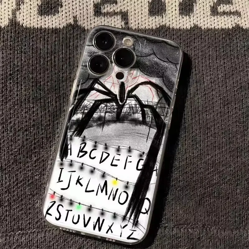 

Trend Cool Control Manipulation English Spider Phone Case For iPhone 17 16 15 11 12 14 13 Pro Max Mini XS XR 7 Plus SE 16E Cover