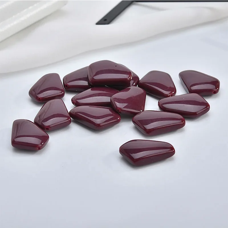 Autumn and winter stereo shaped Yangtze River Delta solid color retro color turmeric green purple DIY ear accessories