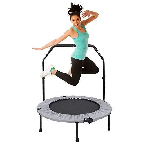 Fitness Trampoline Fitness & body building Rebounder 40 Inch Mini Trampoline with Handle Bar