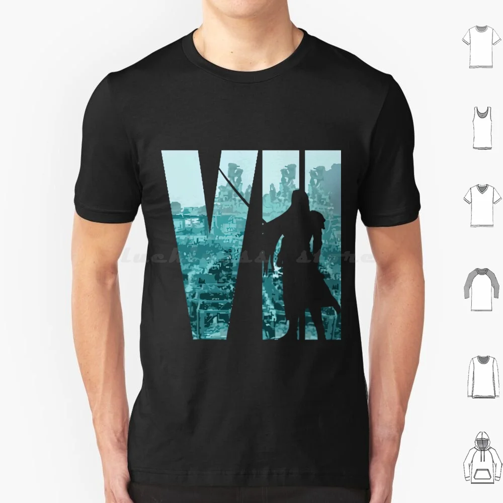 Final Fantasy Sephiroth camiseta talla grande 100% algodón Final Fantasy Vii Crisis Core Final Fantasy 7 Crisis Core Reunion Ff7