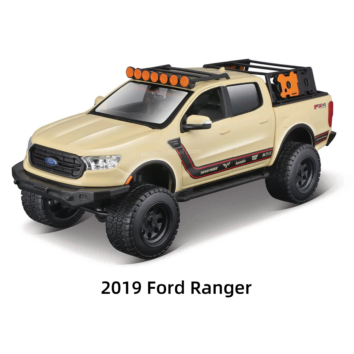 

Коллекционная модель автомобиля Maisto внедорожника 1:27 2019 Ford Ranger