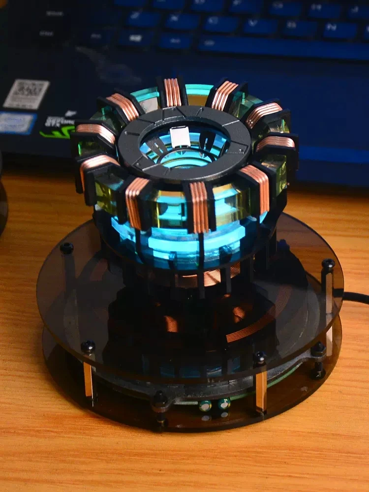 Magnetic Levitation Reactor Model Hand-Made Ornaments Office Desktop Creative Black Technology Boys Birthday Gift