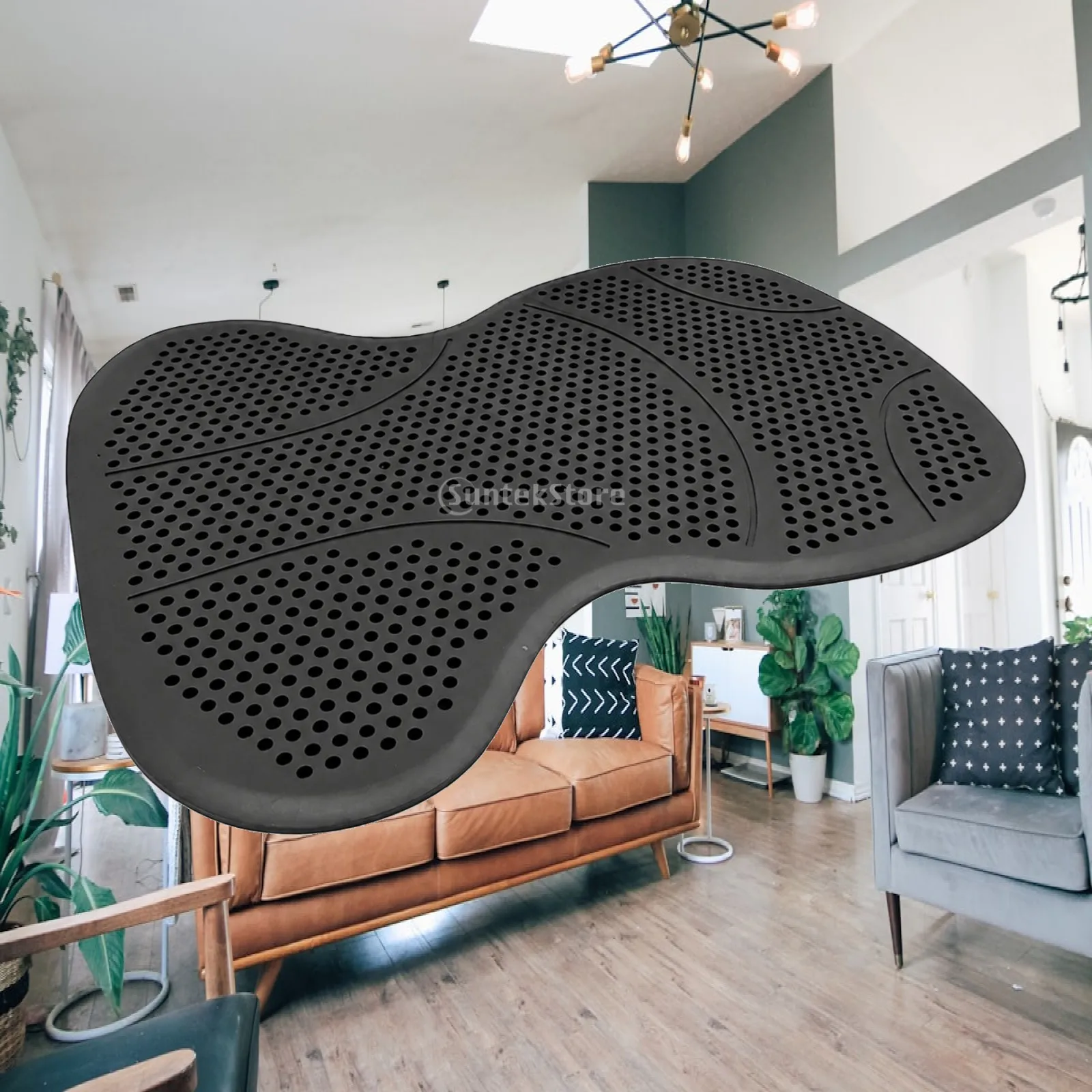Flexible Shock Absorbing Saddle Pad for Horses with Perforated Breathable Surface and Ergonomic Contour Fit