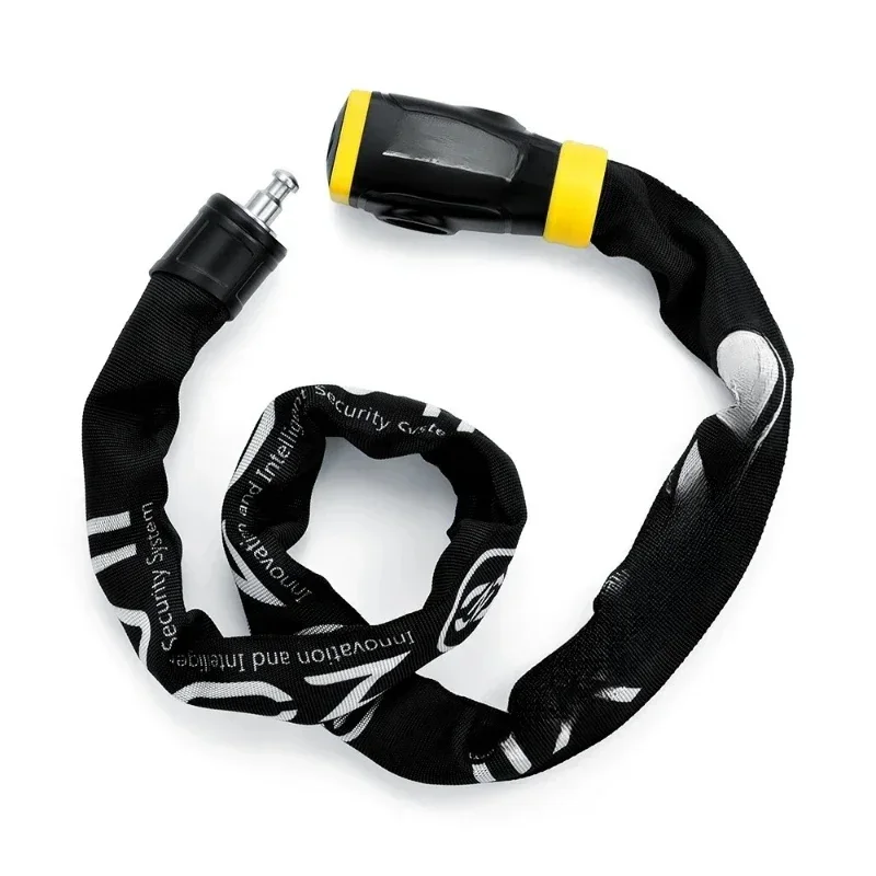 High security outdoor waterproof bicycle chain lock anti-theft 120db alarm protection motorcycle chain lock
