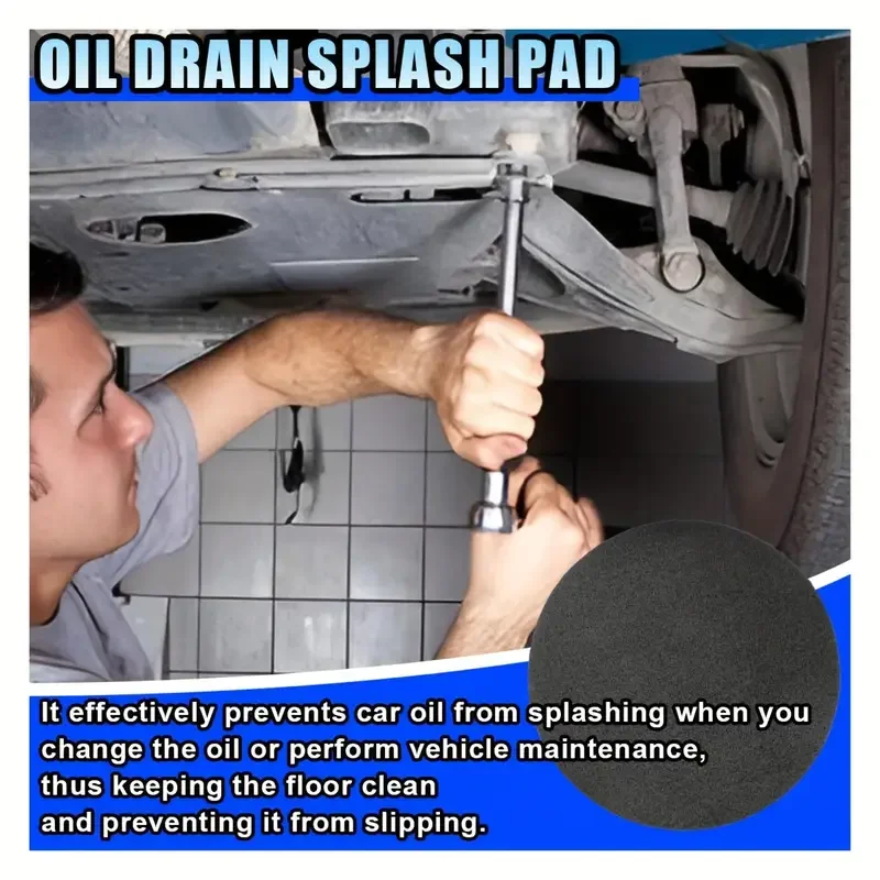 2 قطعة يمنع الرش عند تغيير الزيت وسادة تغيير الزيت سهلة التنظيف وقابلة لإعادة الاستخدام مقاس 14.96 بوصة #4