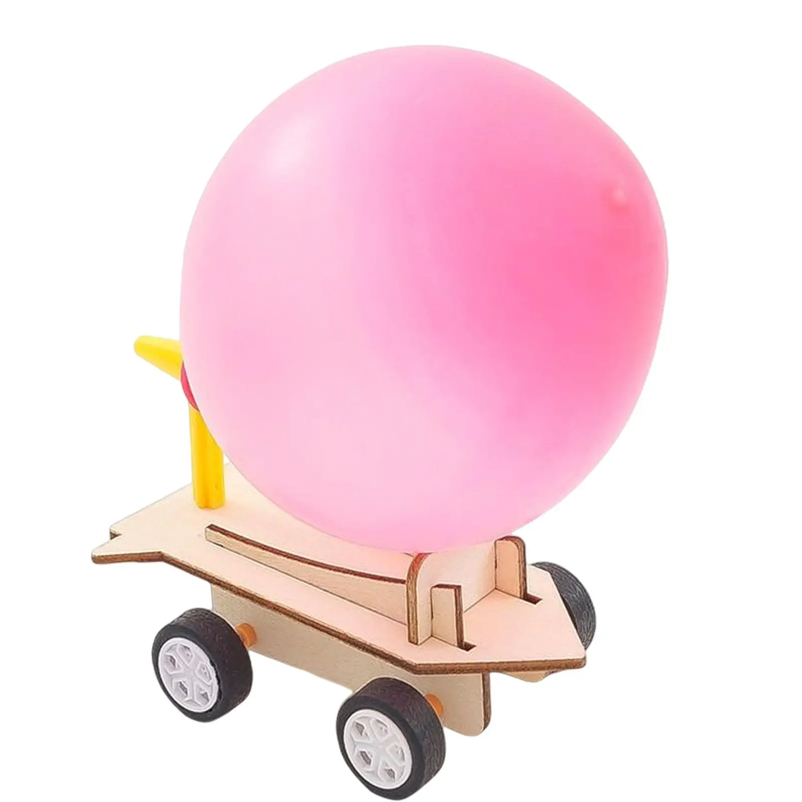 DIY Balloon Car Building Model Science Experiment Stem Educational Toys Launch Car Toy Crafts for Boys and Girls Child