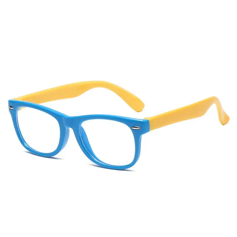 Anti Blue Light Kids Glasses Children Boy Girls Filter Soft Frame Square Computer Optical Frame Reflective Blocking Eyeglasses