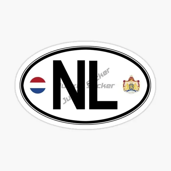 Netherlands NL Flag Map Emblem Creative PVC Sticker for Decorate Car Van Motorcycle Bicycle Window Fridge Wall Decal Accessorie