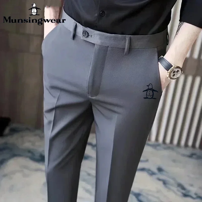 2024 New Munsing Golf Wear for Men's Autumn Business Casual Trousers Fashion Golf Sports Pants Men's Golf Clothing