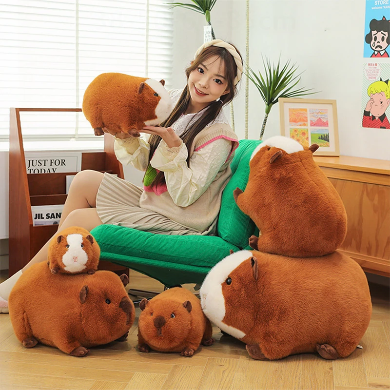 

Kawaii плюшевая морская свинка, мягкая кукла, милая игрушка-обнимашка для детей, подарок на день рождения, Рождество, мягкая подушка с животными для девочек