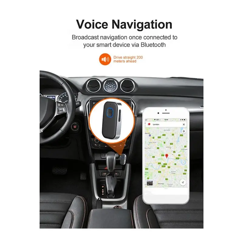 AS95 Bluetooth 5.0 Receiver with Microphone AUX 3.5mm Wireless Audio Adapter for Car Speaker Handsfree
