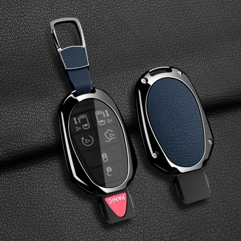 Autoschlüssel-Hülle mit Kette für Jeep Commander, Dodge Grand Caravan, Chrysler Grand Voyager, Town Country, Chrysler 300C – Detail 3