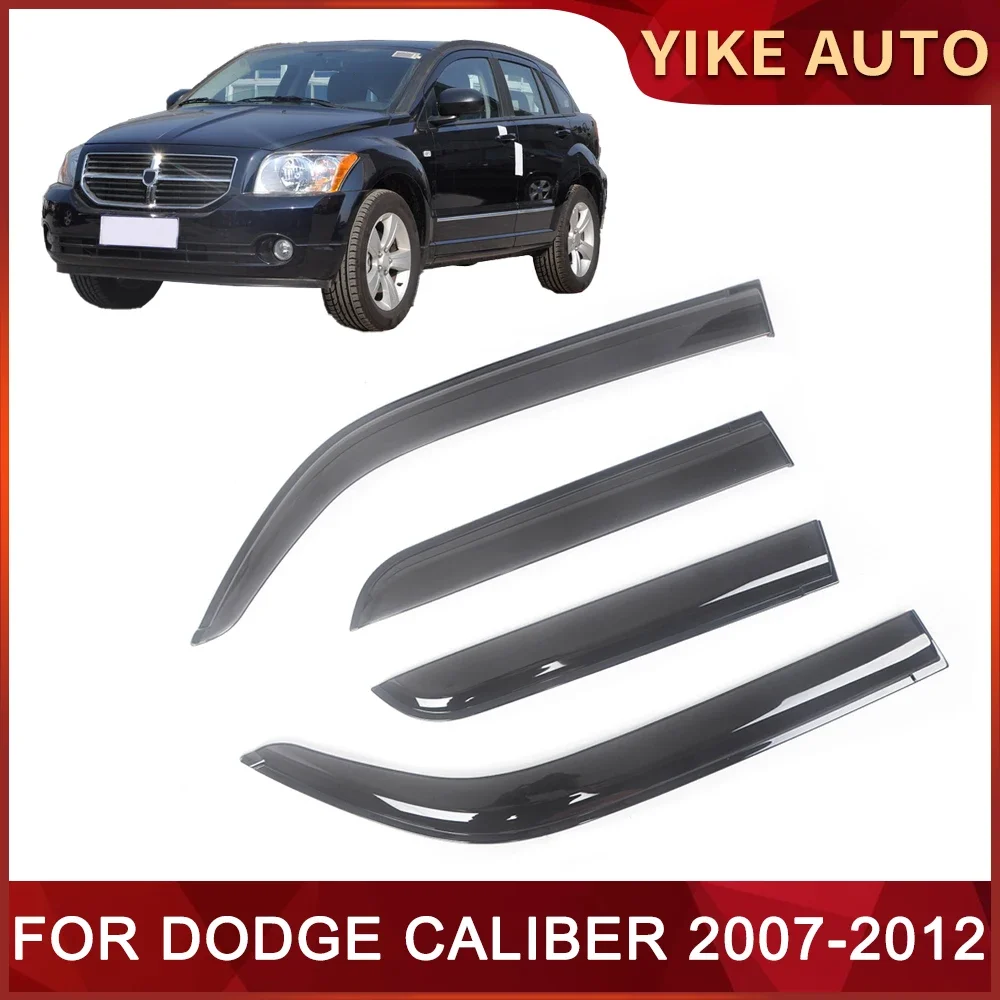 Window Visor for DODGE CALIBER 2007-2012 Weathershied Door Visor Wind Sun Rain Guards Side Window Wind Deflectors Auto Parts