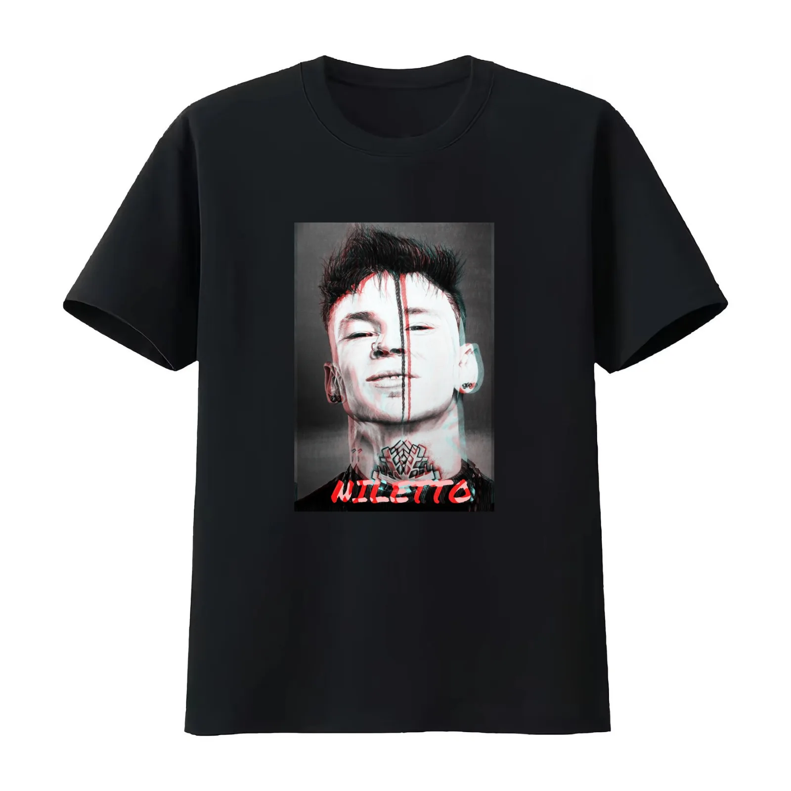 NILETTO T-Shirt Summer Casual Cotton Tee Oversized Streetwear Tops Vintage Graphic Print Loose Fit Short Sleeve 100% Cotton