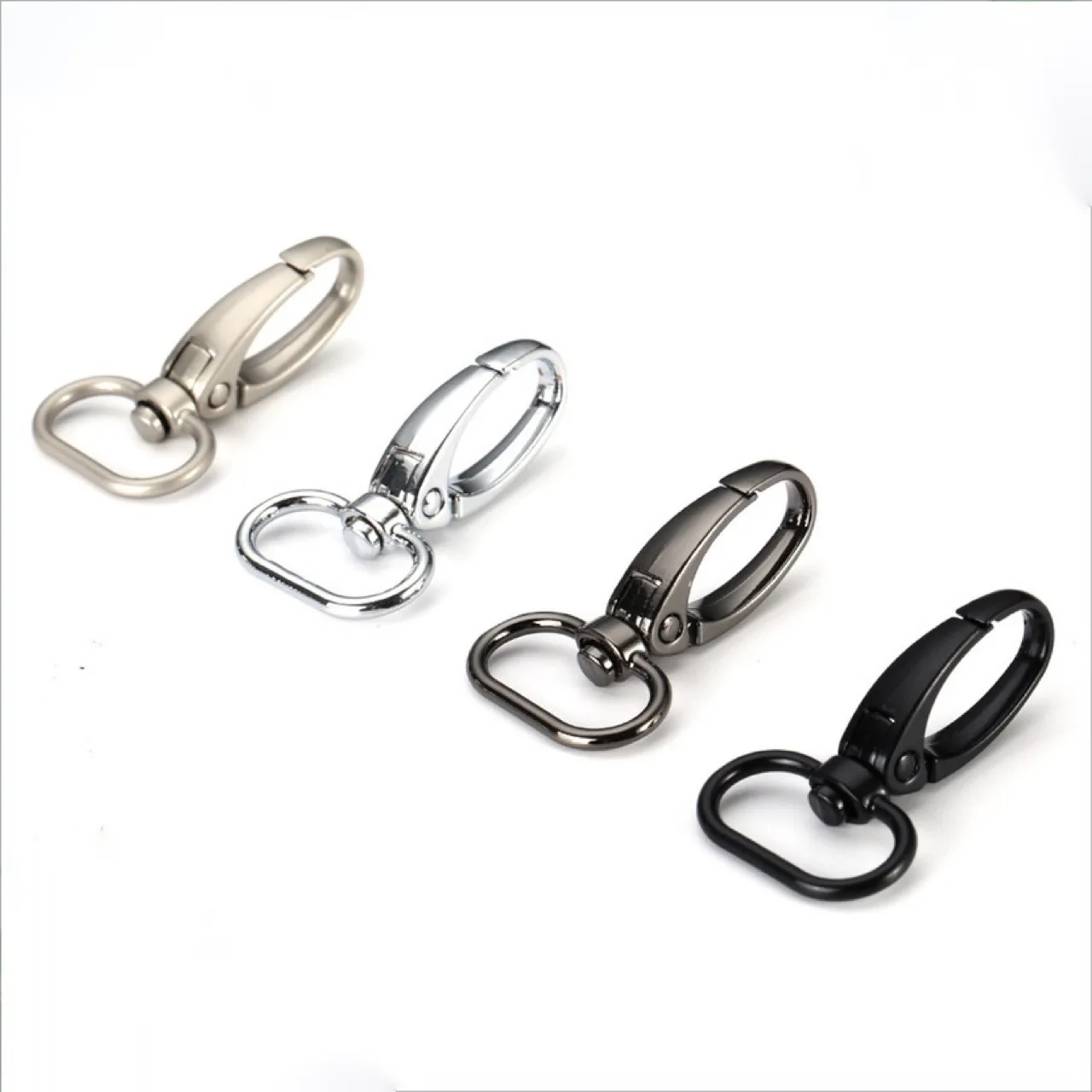 

Clasps Lobster Swivel Trigger Clips Snap Hook, Nickel plated, Bag Clasps 12 x 37mm