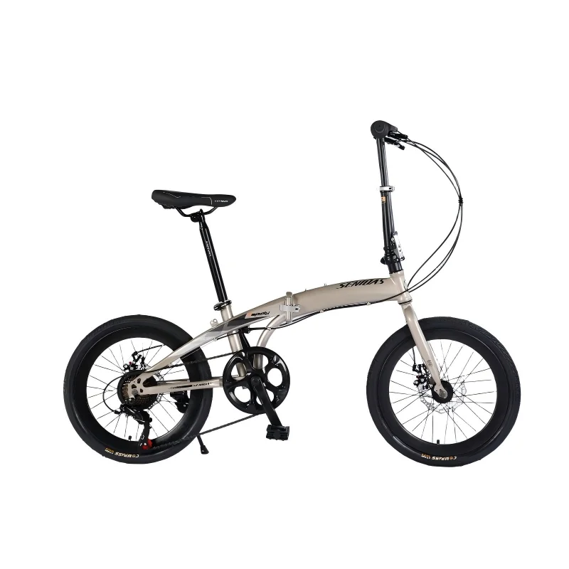 Hot Selling Fashion 7-Speed Children's Folding City Bicycle Steel Fork & Ordinary Pedal the Market's Choice