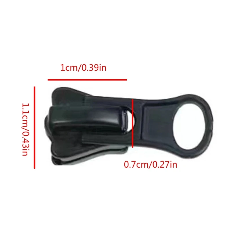 10 Buah/Set #3 #5 #8 Ritsleting Slider Ritsleting Penarik Ritsleting Pengganti untuk Jaket Dropship