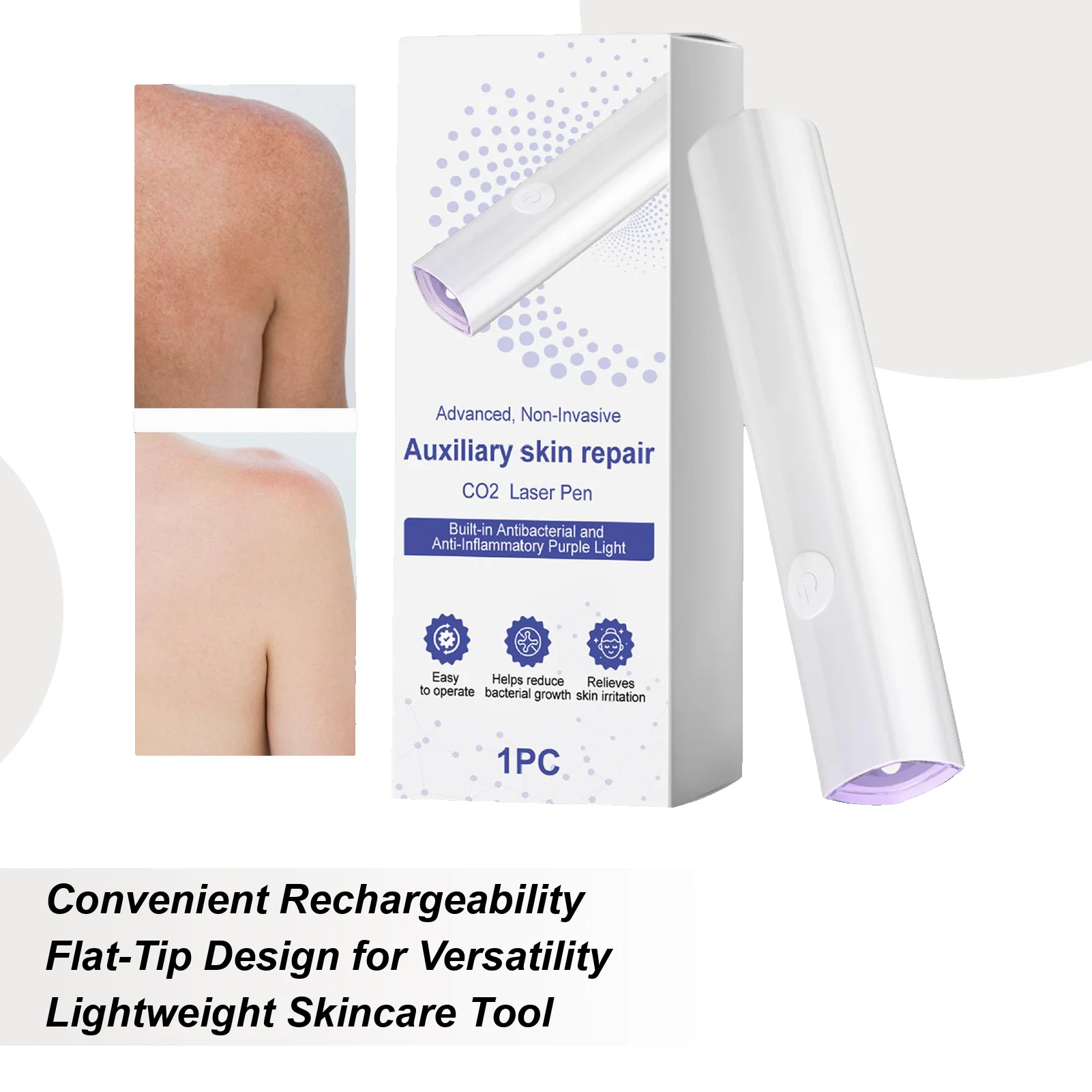 Huidverzorgingspen Draagbare professionele elektrische zachte gezichtsgereedschap Schoonheidspen voor vrouwen Volwassenen Dagelijks reizen Thuiskantoor Gezicht Lichaam