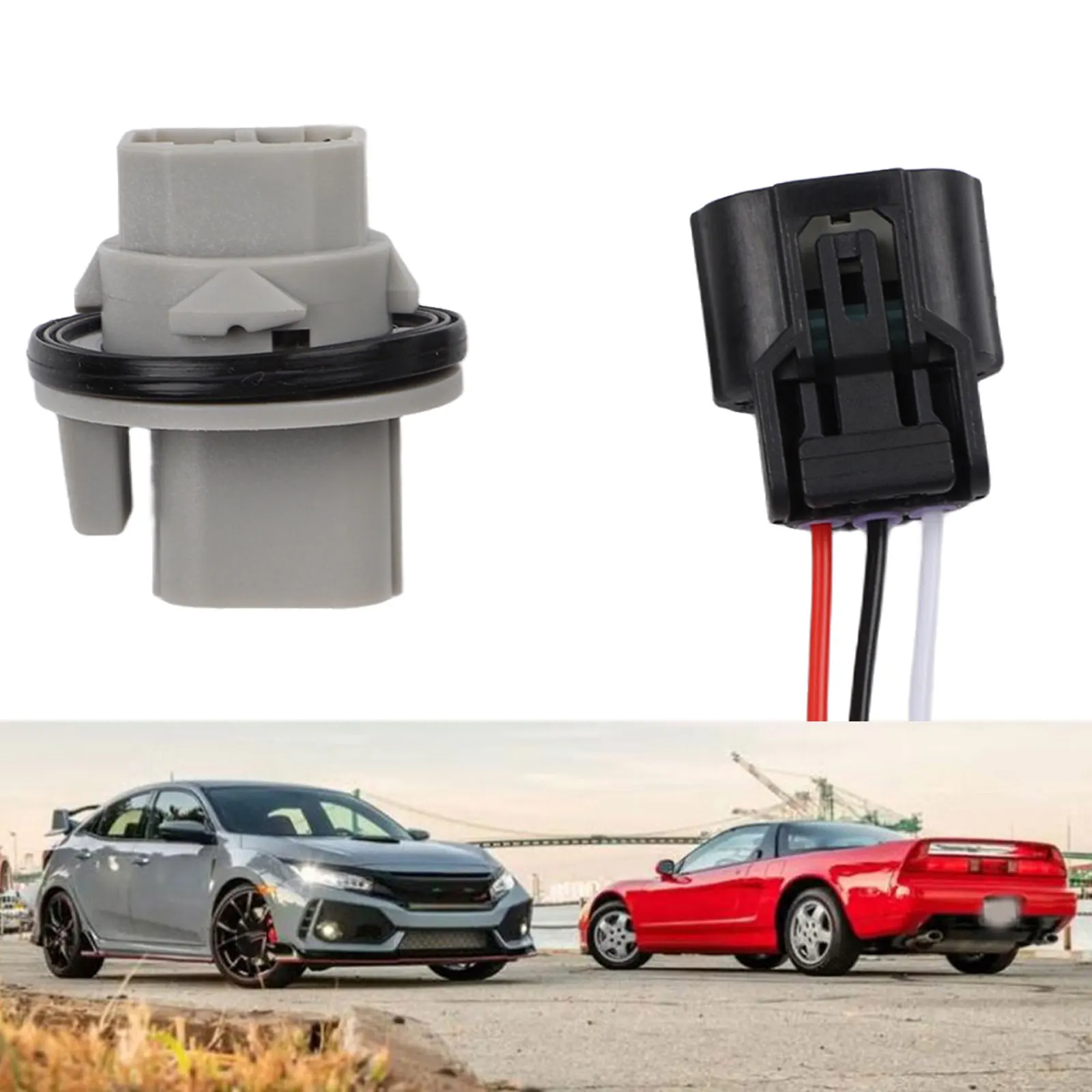 Brake Light Replacement Socket Adapter Base Female Lamp Holder Wear-resistant Quick Install Female Socket Adapter For Car