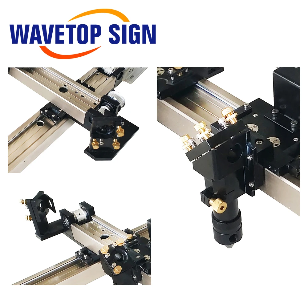 WaveTopSign مجموعة الأجزاء الميكانيكية 1600x1000 مللي متر مجموعات القضبان المنزلقة الداخلية قطع الغيار لتقوم بها بنفسك 1610 CO2 آلة قطع النقش بالليزر