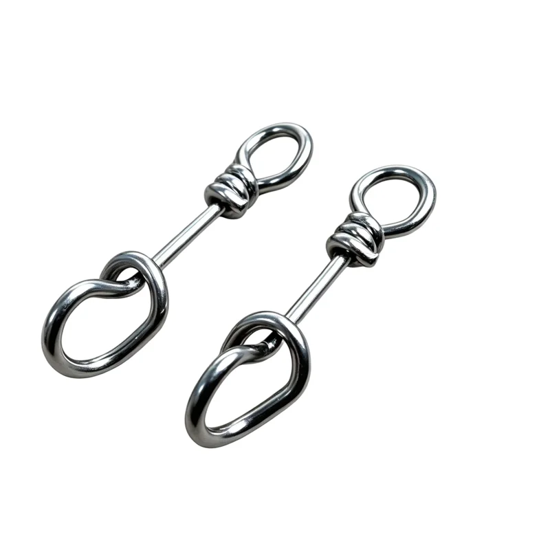 30/60 Stück Angelclips, Schnellverschluss-Verbinder für Angelköder, Schnellwechsel-Clips für Salzwasser-Angeln, Edelstahl-Angelzubehör – Detail 9