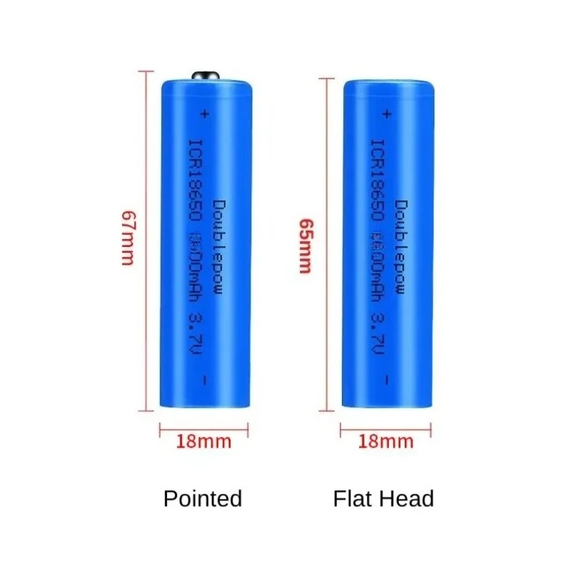 NOWA bateria Doublepow 18650, 3,7 V, 1800 mAh, litowa bateria 18650, którą można ładować, przeznaczona do latarki i innych urządzeń. Rzeczywista pojemność. — zdjęcie produktu 5