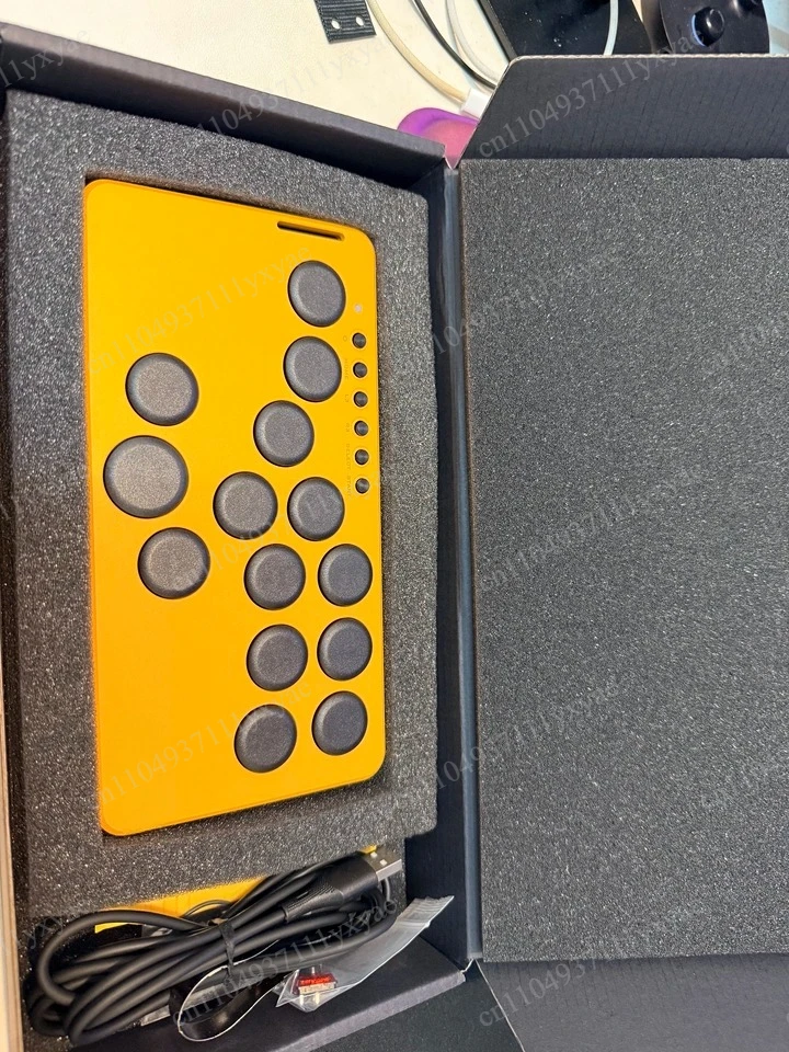 H06M+ Portable Gaming Keyboard Upgradeable Wireless Aluminum Alloy Upper Shell Suitable for Arcade Fighting Games