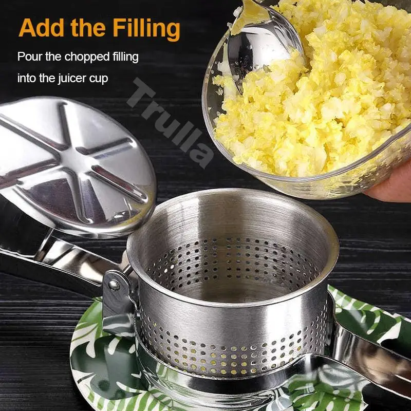 [New Arrival] Stainless Steel Manual Juicer Potato Ricer Multi Functional Food Presser Masher Extractor For Fruit & Vegetable