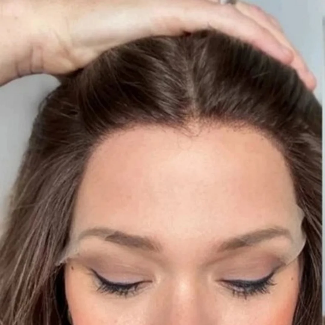 26 "بني كستنائي داكن 13x4 موجة فضفاضة HD شعر مستعار اصطناعي الجزء الأوسط الطبيعي قسط جودة عالية ألياف مقاومة للحرارة تخفيضات كبيرة