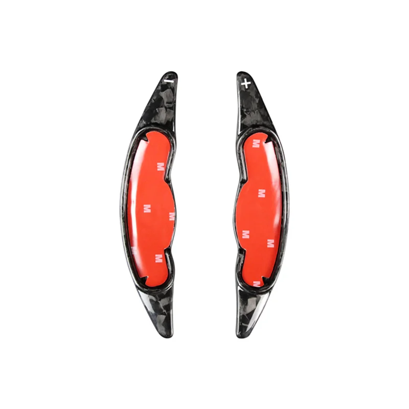 For MINI F55 F56 Clubman F54 Cabrio F57 Countryman F60 Steering Wheel Shift Paddle Extended Shifter Genuine Carbon Fiber Trim