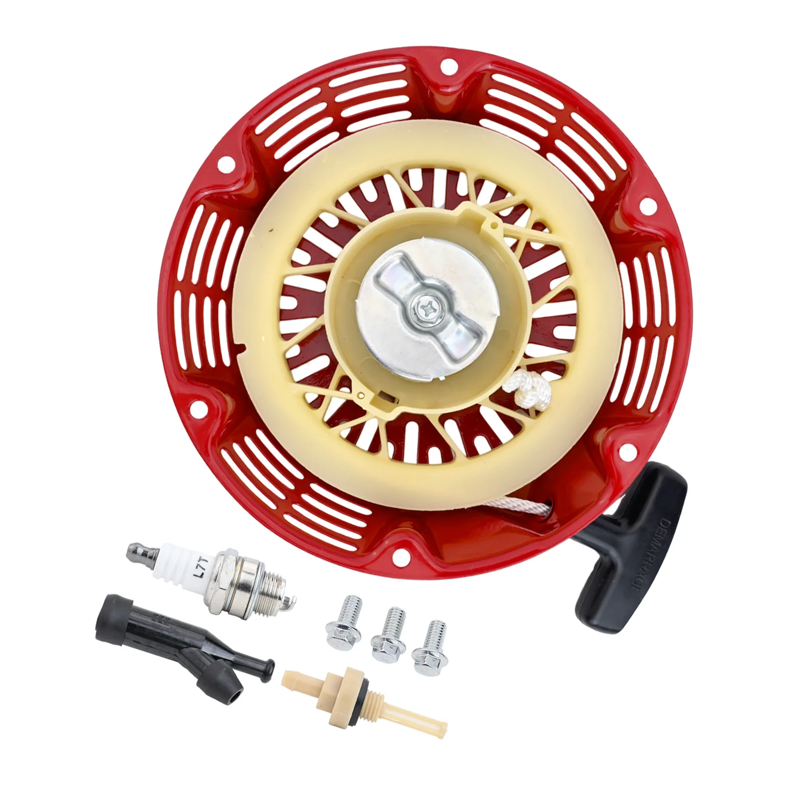 Red For Recoil Pull Starter For For Honda GX240 For GX270 173F 177F Engine Generator Water Lawn Mower Parts view 6