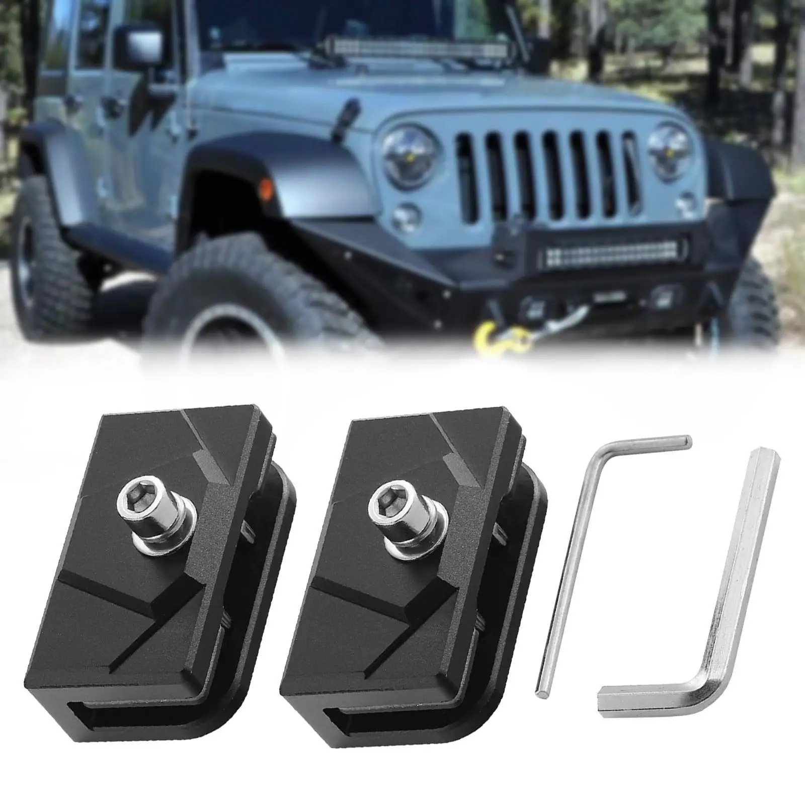 

Ditch Light Brackets Easy Installation Accessories Spare Parts Replaces Hood Mount Light Brackets for Sedan Truck SUV Cars