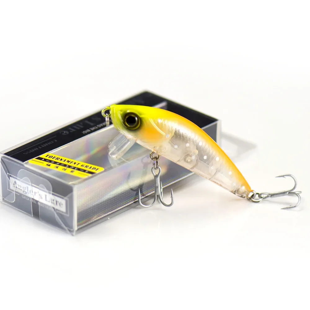 Countbass Floating Minnow 66 mm 6 g Wobbler zum Angeln, Barsch Lachs Forellenangeln Chatterbait Jerk Your Bait Crank Shad