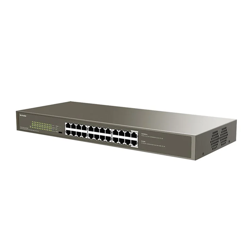 Tenda TEG1124P-24-250W 1000M PoE 24 Port Gigabit AP IP Cameras Ethernet Switch