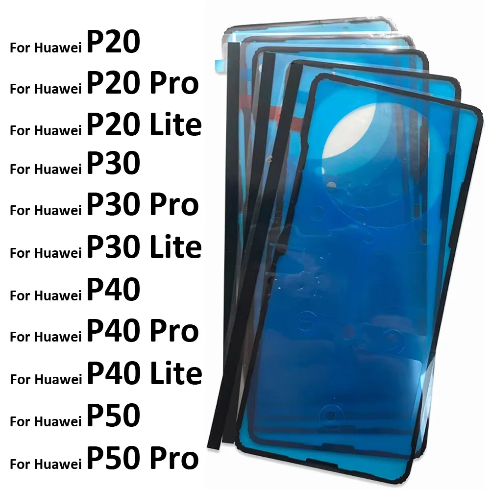 New For Huawei P20 P30 P40 P50 Pro Lite Adhesive Sticker Back Housing Battery Cover Tape Waterproof