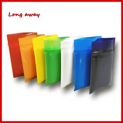 100pcs Colorful Thick PE Plastic Self Sealing Ziplock Bag Jewelry Bag Packaging for Small Businesses and for Packing Orders