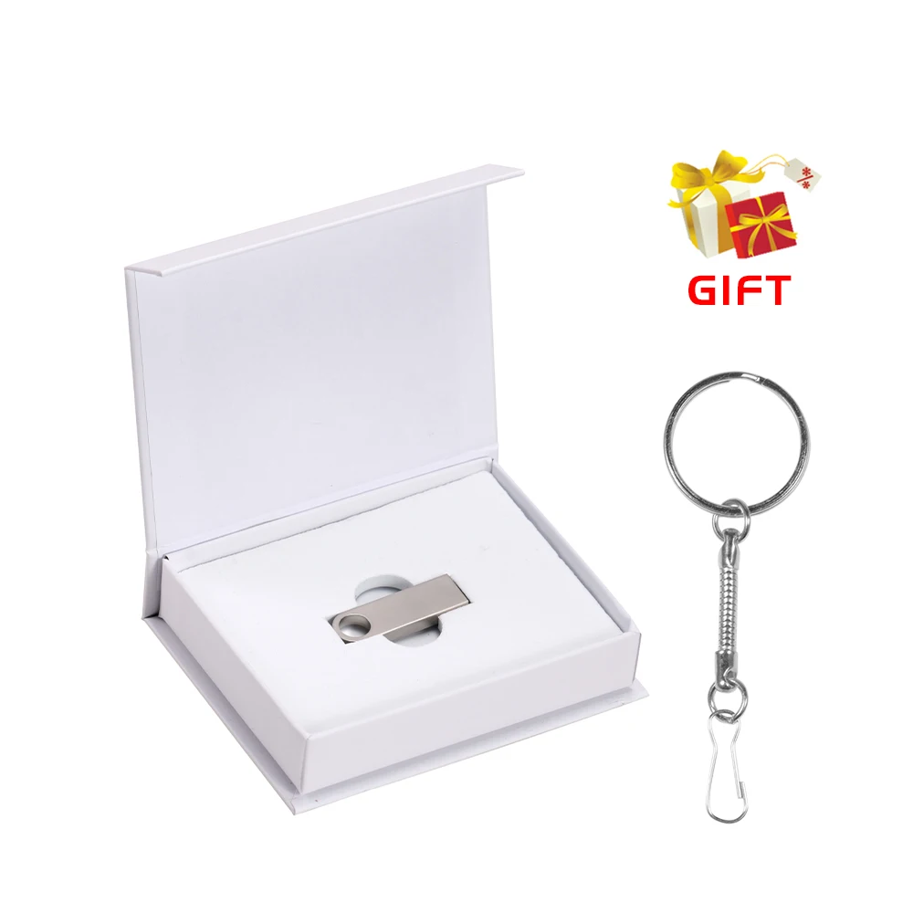 محرك فلاش USB 2.0 معدني محاصر 64 جيجابايت محرك القلم الإبداعي 100% القدرة الحقيقية هدية الزفاف عصا الذاكرة عصا الإبهام الذهبية 32 جيجابايت 16 جيجابايت