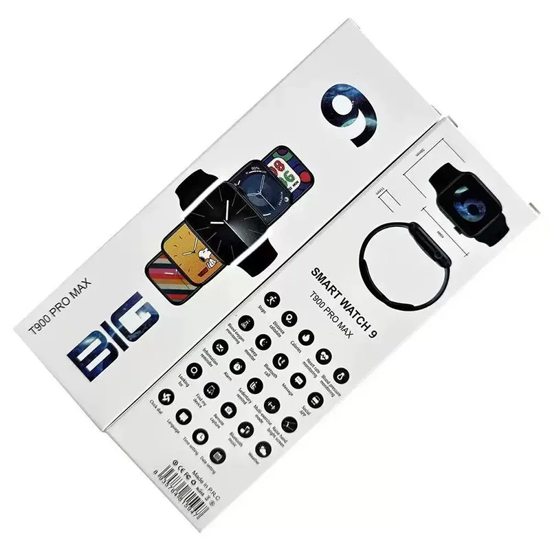 T900 Pro Max L Seri Jam Tangan Pintar Jam Tangan Layar Besar 9 Panggilan Olahraga Berputar S9s8 Gelang Bluetooth Olahraga